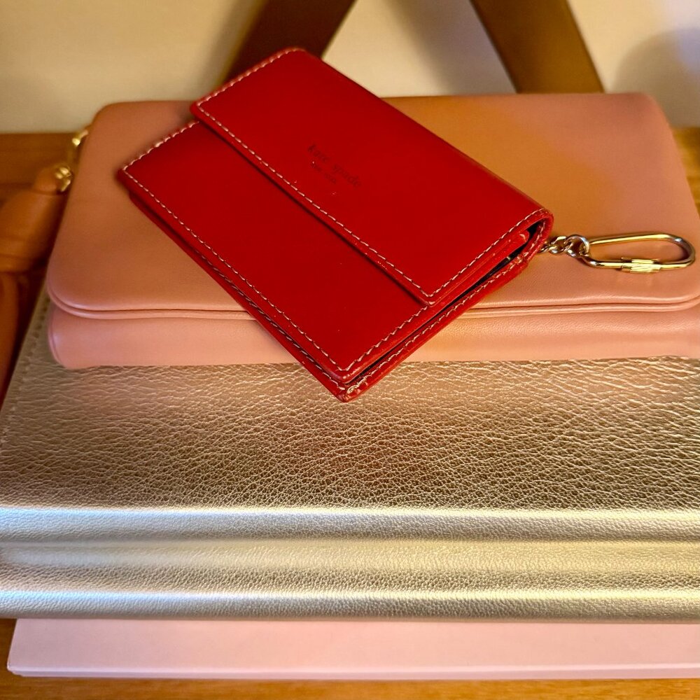 Red Kate Spade Wallet Made In Italy Rare New